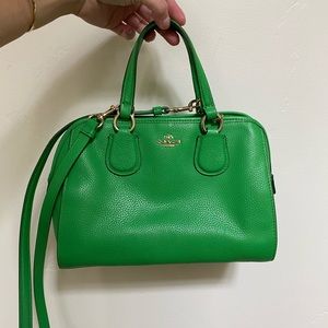 Green coach purse